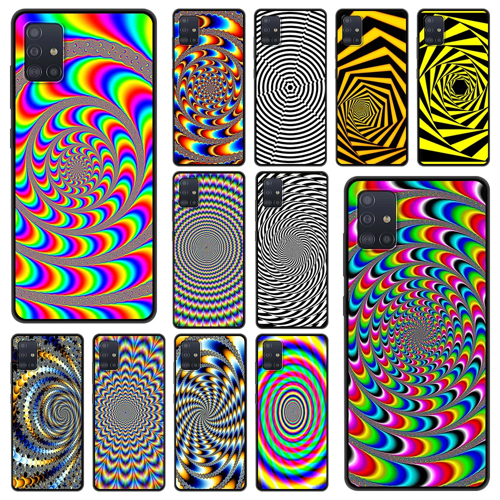 

Art Hypnotic Phone Case for Samsung Galaxy A12 A22 A32 A50 A70 A52 A40 A10 A20 A30 Cover Silicon Soft Luxury Shell Coque TPU Bag