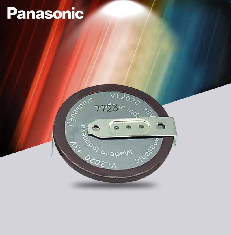 Литиевая аккумуляторная батарея Panasonic VL2020 3 в 20 мАч 180 градусов|Часовые батарейки|