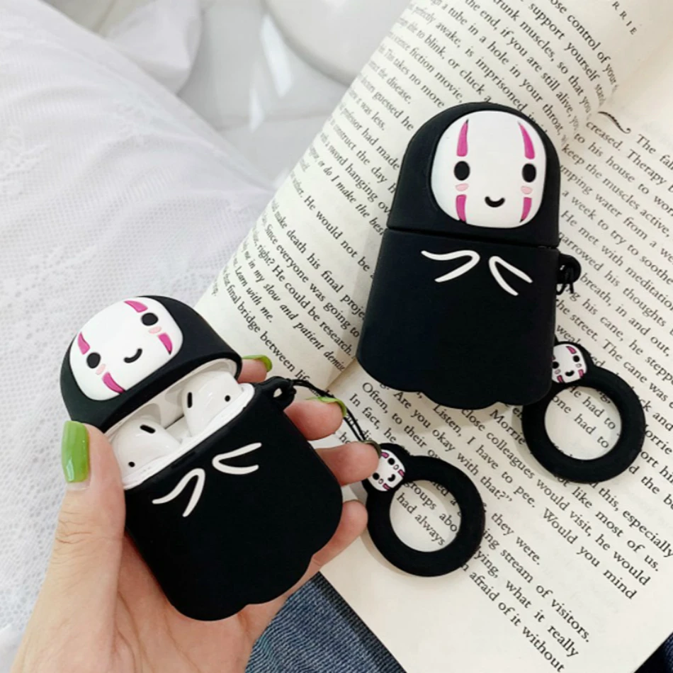 Чехол для наушников AirPods силиконовый чехол с милым аниме Love защитный Apple Air pods 2