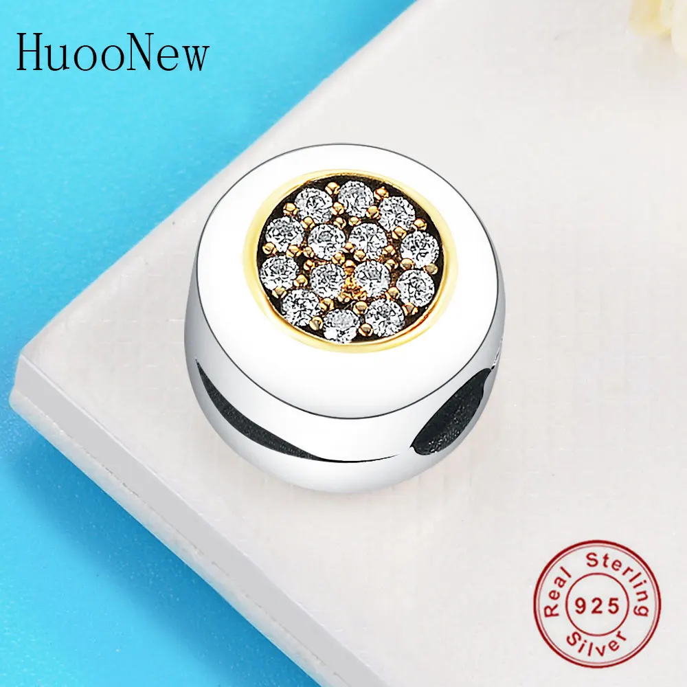 HuooNew подходит оригинальный Пандора Амулеты Браслет с подвесками 925 пробы