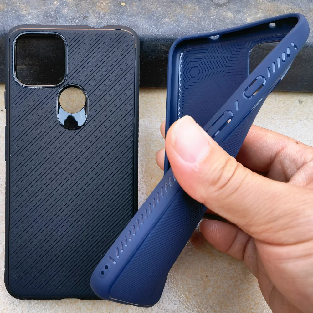 GKK саржевого переплетения твил чехол для Google Pixel 4a матовый мягкий из ТПУ