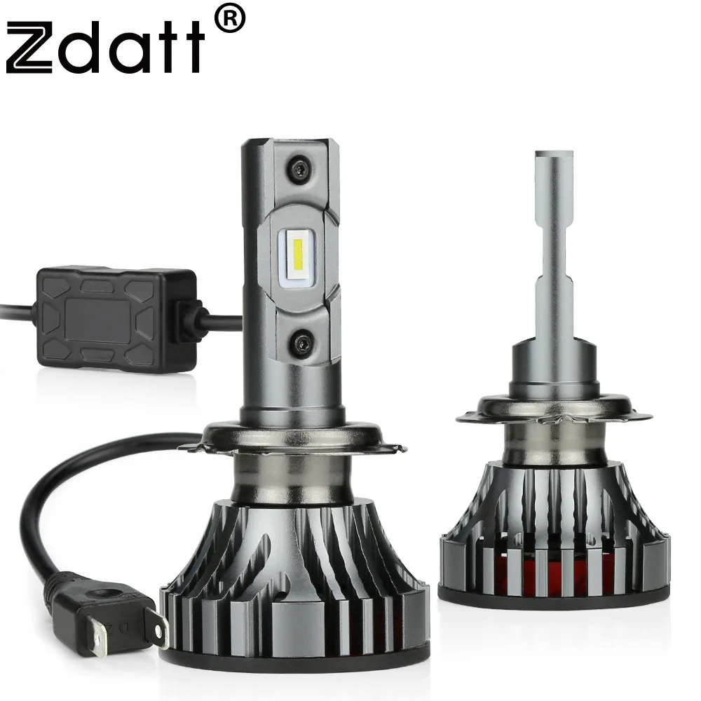 Zdatt 6000K H11 Led диодные лампы для авто HB3 HB4 H1 H8 H4 H7 Canbus 20000LM 100W 12V Turbo туман светильник