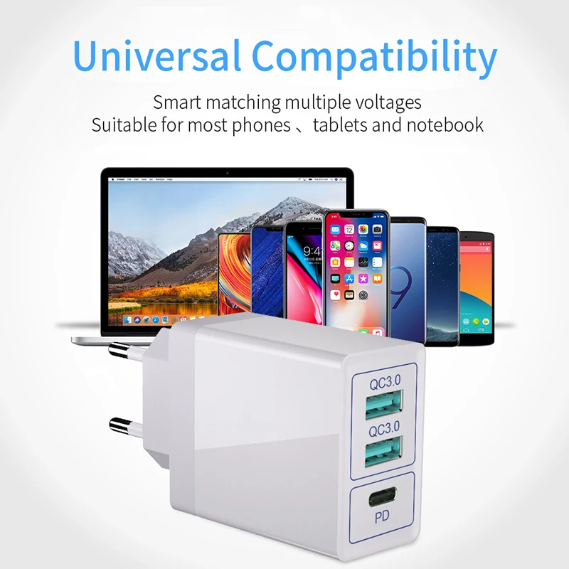 30 Вт Быстрое USB C PD зарядное устройство для iPhone 11 Pro Max Xs type C QC 3,0 зарядное устройство для мобильного телефона Быстрая зарядка type-c PD USB зарядное устройство