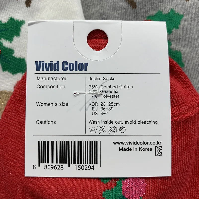 

High quality female socks!2020 Christmas Socks Women Funny Santa Claus Christmas Tree Snow Cotton Print Socks Men New Year Gift