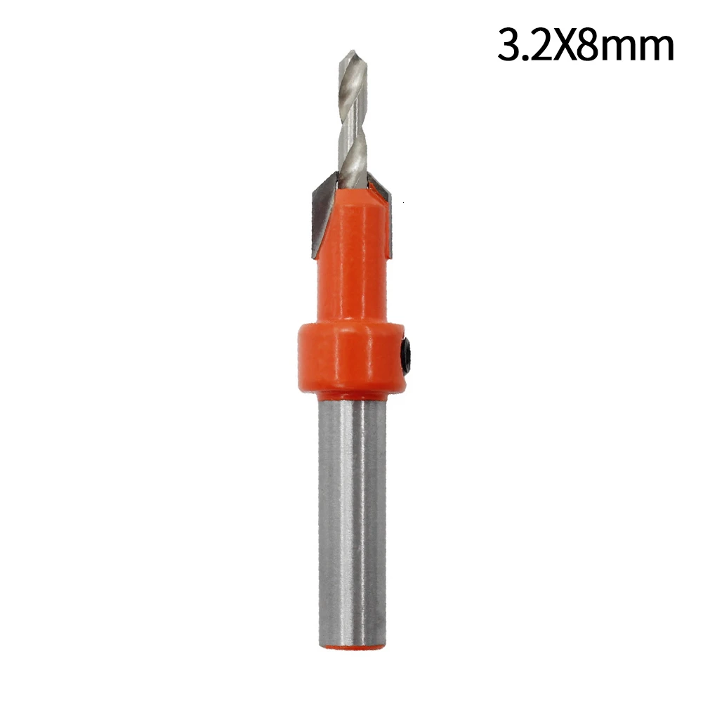 3.2x8mm Отверстие для раковины сверлильная головка деревообрабатывающий открывалка коронка конический винт сверло мастерство столешница 2,8 мм 3 мм 3,2 мм 3,5 мм 4 мм Размер Mutil - Цвет: 3.2x8mm