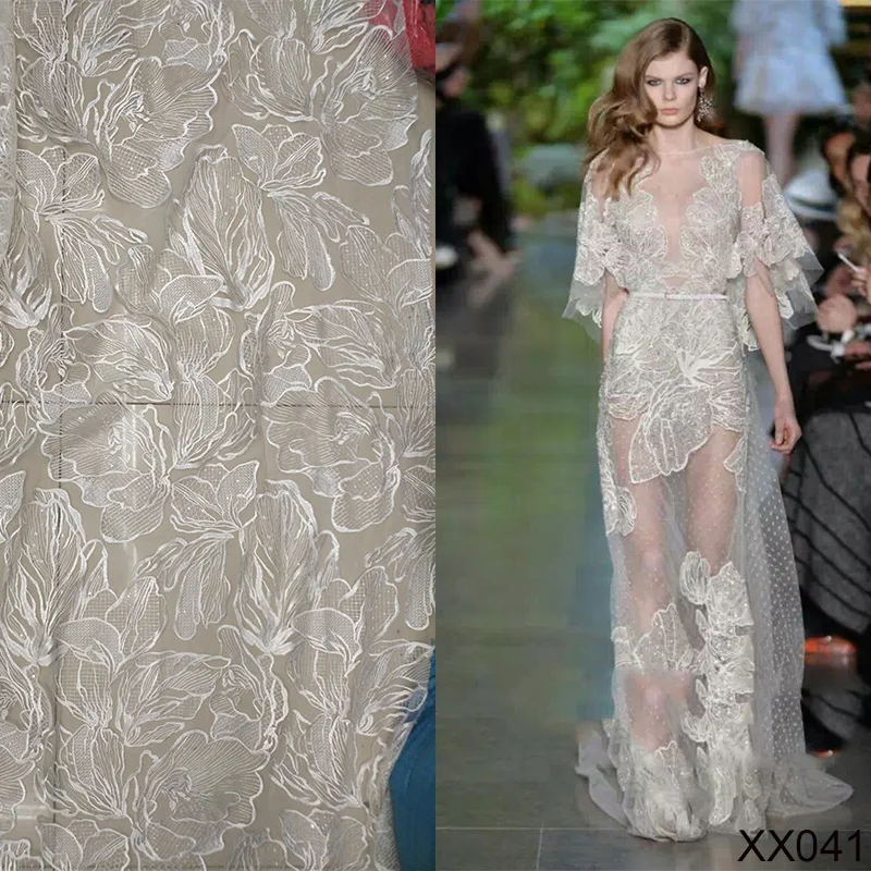 Кружева 2018 новый африканский 3d цветок рисунок гипюровая ткань очаровательный