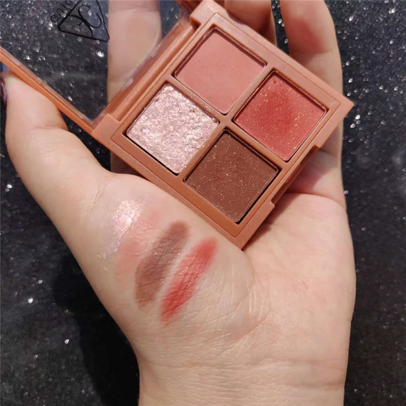 Новинка 2020 очаровательные тени для век 4 цвета палитра макияжная матовые