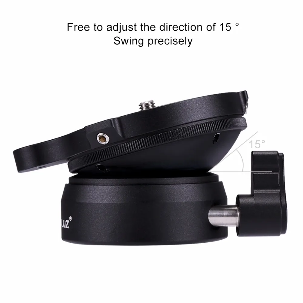 PULUZ 3/8 Inch Thread Dome Panoramic Tripod Head Professional Leveling Base With Bubble Level Standard Screws | Электроника