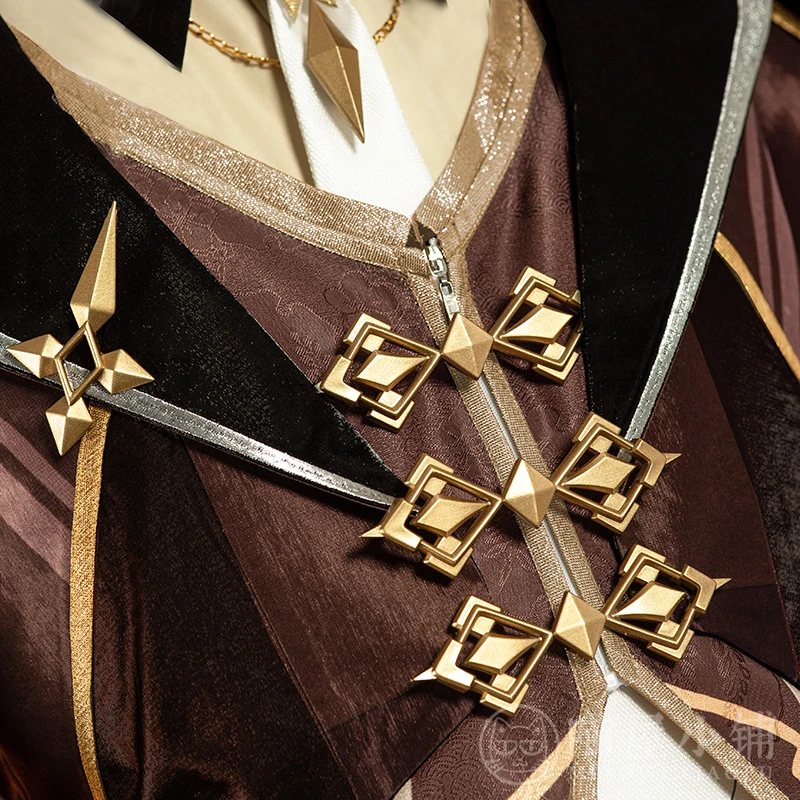 

Anime Game Genshin Impact Liyue Harbor Zhongli Game Suit Uniform Gorgeous Cosplay Costume Halloween Men Free Shipping 2020 New