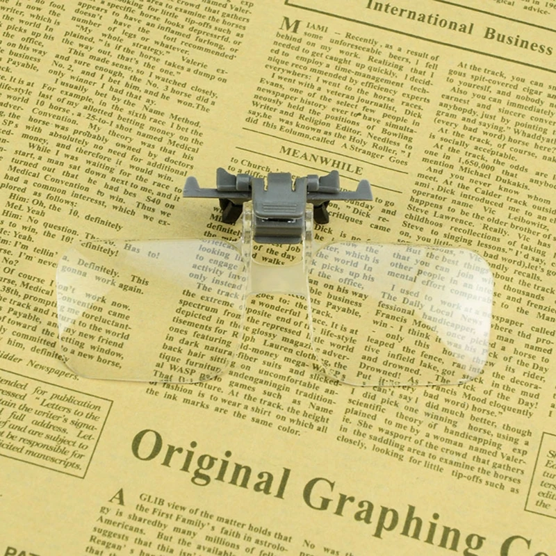 Практичное зажимное увеличительное стекло M89B с креплением на голову es 2x