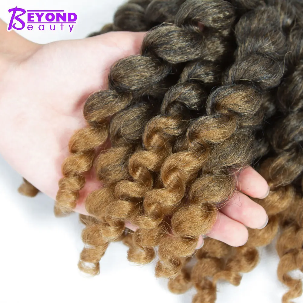Jumpy Wand Jamaican Bounce Curl вязаные волосы Омбре синтетические плетеные крючком