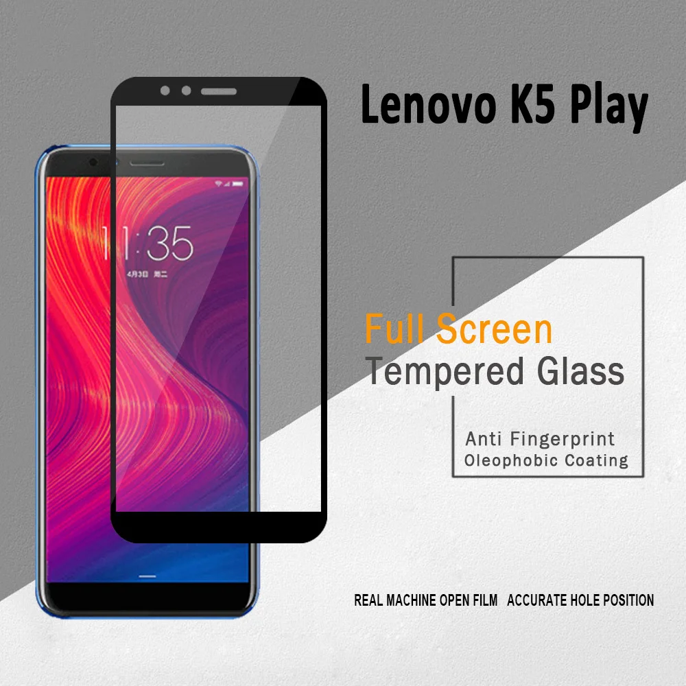 2 шт полностью проклеенное стекло для lenovo K5 PLAY, закаленное стекло для lenovo K5 PLAY, Защитная пленка для экрана