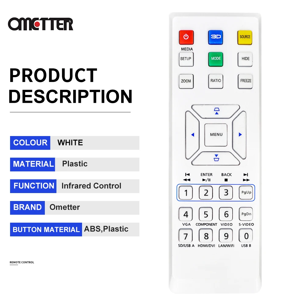 New Remote Control Suitable For Acer AS211 P1283 PE-M305 P6200S X113 HE-720 PE-P1286 X1383WH Projector | Электроника