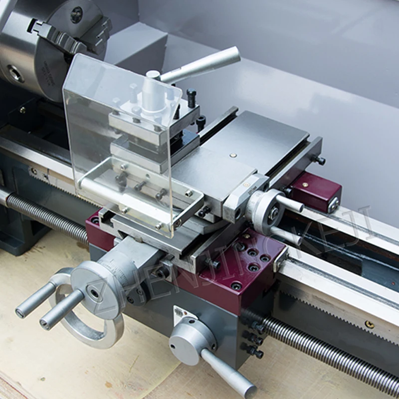 

HS250S-V Mini Lathe Small Household Multi-function Metal Lathe Machining Center Stainless Steel Machine Tools Mechanical Device
