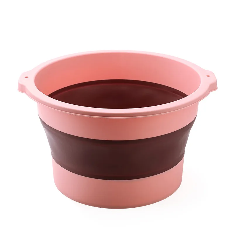 

Household Foot Bath Bucket Sole Massage Foot Bath Barrel Creative Folding Portable Plastic Storage Wash Feet Tub Laundry Pots