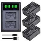 Аккумулятор 1400 мАч DMW-BMB9 BMB9E BMB9PP + двойное зарядное устройство со светодиодной подсветкой для Panasonic Lumix DC-FZ80 FZ40K FZ45K FZ47K Z48K FZ60 FZ70 FZ100