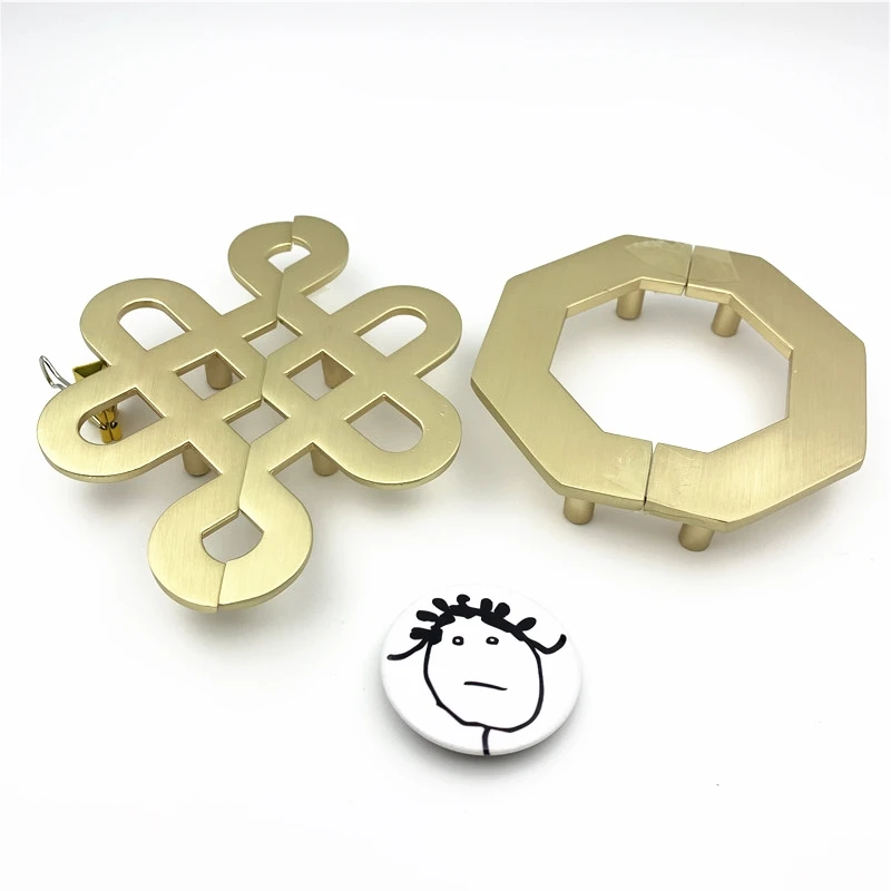 LCH китайский стиль латунь цвет узел ручка шкафа дверь тянуть мебельные ручки