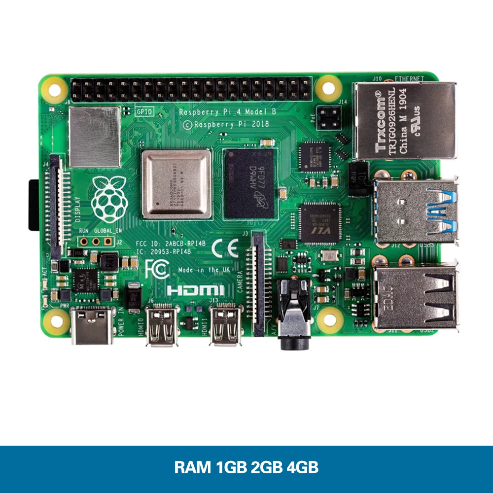 Verkaufen Neueste Raspberry Pi 4 Modell 4B 8GB BCM2711 Quad-core Cortex-A72 1,5 GHz 1GB/2GB/4GB RAM Mit Dual Band WIFI Bluetooth Unterstützung PoE