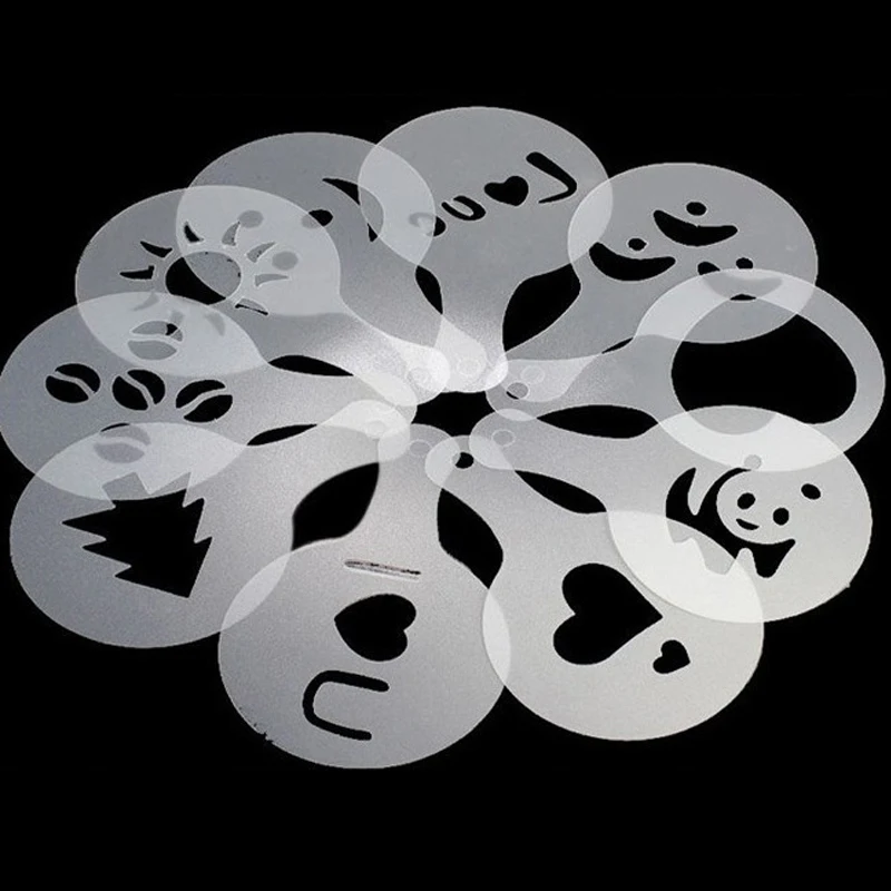 Пресс-форма для кофе молока пирожных кексов трафаретов шаблон баристы капучино