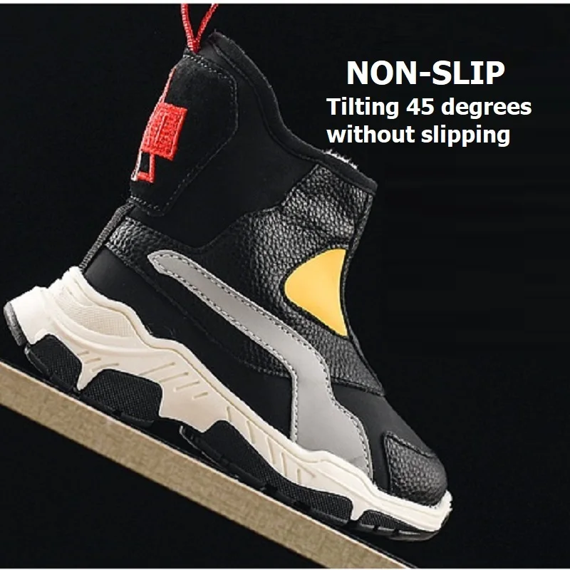 Детские зимние ботинки обувь для мальчиков Новинка 2019 года корейская мода