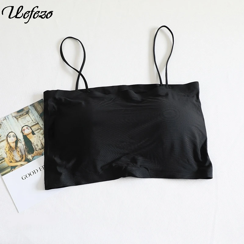 Uefezo хит продаж модные женские Клубные топы на бретельках без рукавов Camisoles топ