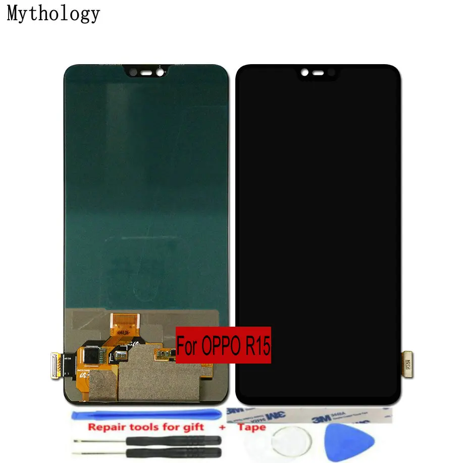 

Для OPPO R15 LCDs сенсорный экран 6,28 "Замена в сборе TFT дисплей мобильный телефон панели с ремонтными инструментами мифология