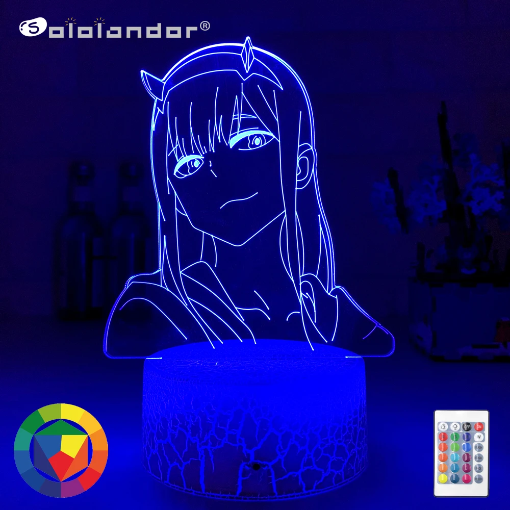

Anime 3d Lamp Zero Two Figure Nightlight Kids Child Girls Bedroom Decor Light Manga Gift Night Light Lamp Darling In The Franxx