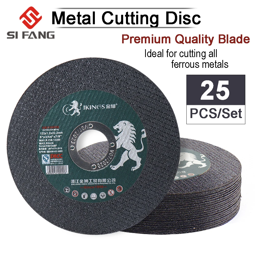 

25Pcs 5Inch Metal Cutting Discs 125mm Cut Off Wheel Resin Flap Sanding Disc Grinding Discs For Angle Grinder