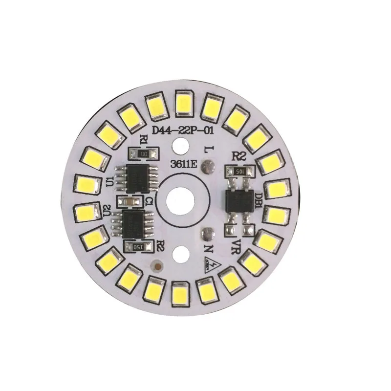 

AC 220v Led PCB SMD 2835 Integrated IC Driver LED Beads Smart IC SMD 3W 5W 7W 9W 12W 15W Led Light Source For LED Bulb