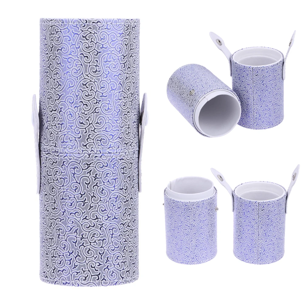 Из искусственной кожи дорожные кисти для макияжа подставка ручек хранения