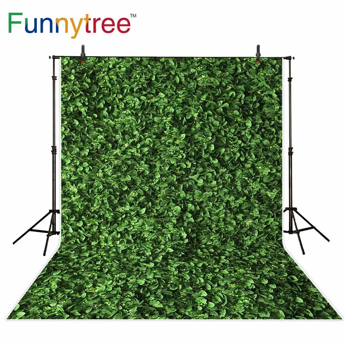 

Funnytree фон для фотосъемки листья стена зеленая природа детский душ Детский фон фотостудия Фотофон фотозона винил