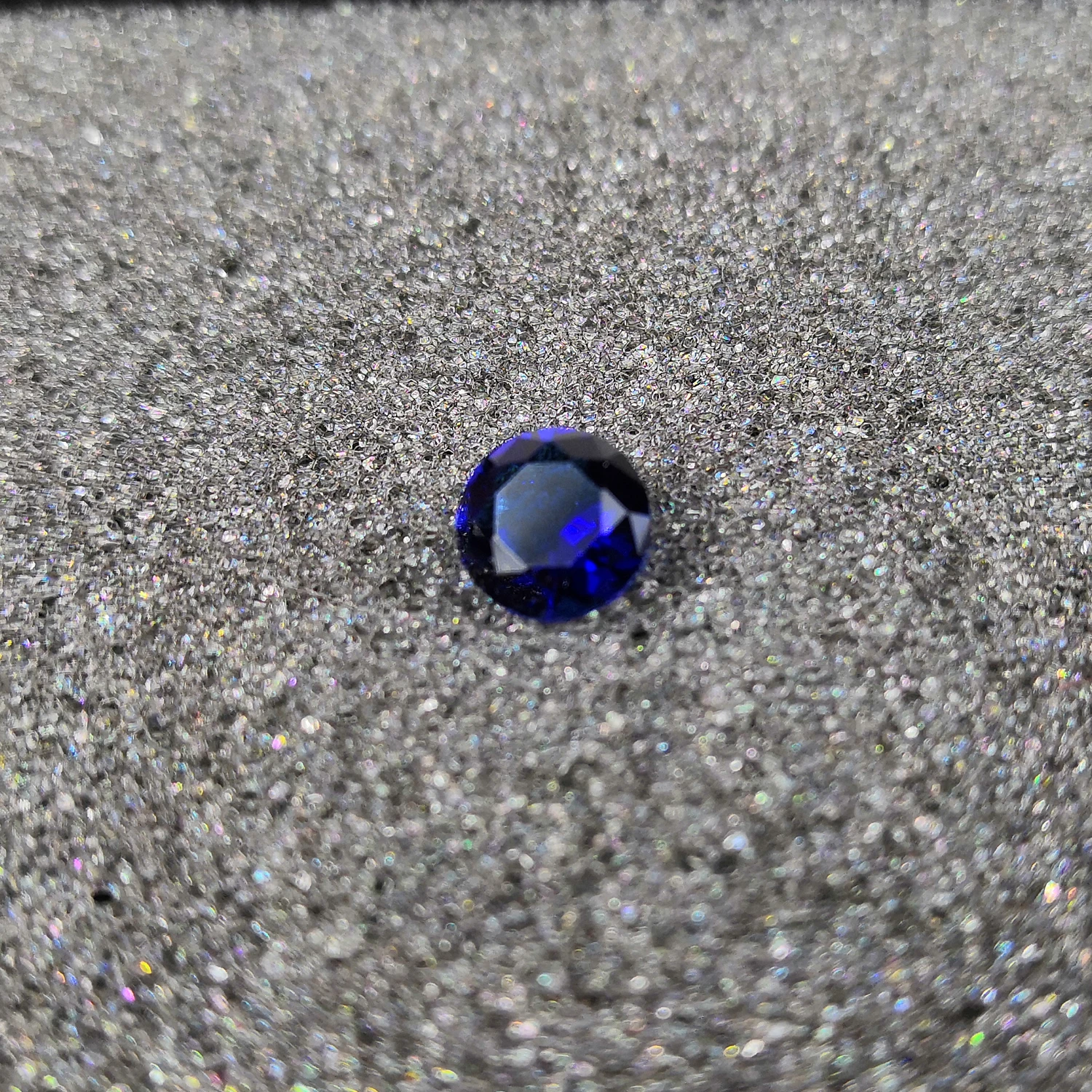 Высокое качество драгоценных камней темно-синий цвет стекла круглой формы для