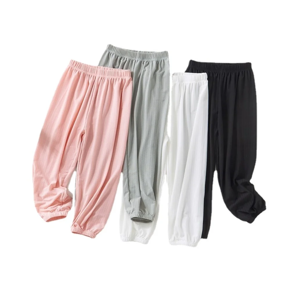 

Children Mosquito Pants 2021 Summer New Boys Mesh Breathable Lightweight Capris Girls' Bloomers Wholesale