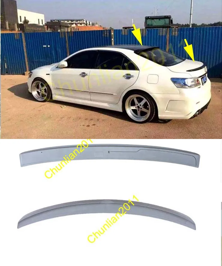 

Задний + заводской стильный спойлер на крышу, крыло из АБС для 2007-2011 Toyota Camry 4dr, для седанов, спойлеры, крыло, 2 шт.