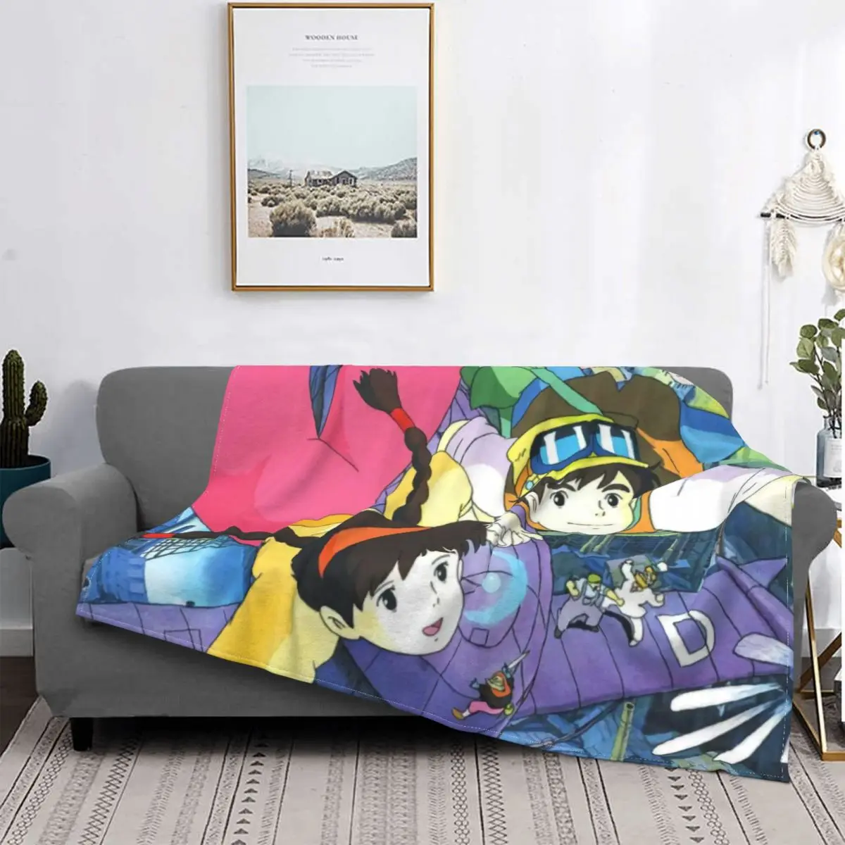 

Anime Blanket Cartoon Printed Super Warm Breathable Coral Fleece Throw Blankets For Sofa Thin Free Shipping