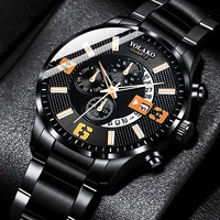 2022 luxury mens fashion sports watches men business casual stainless steel quartz watch man calendar clock relogio masculino