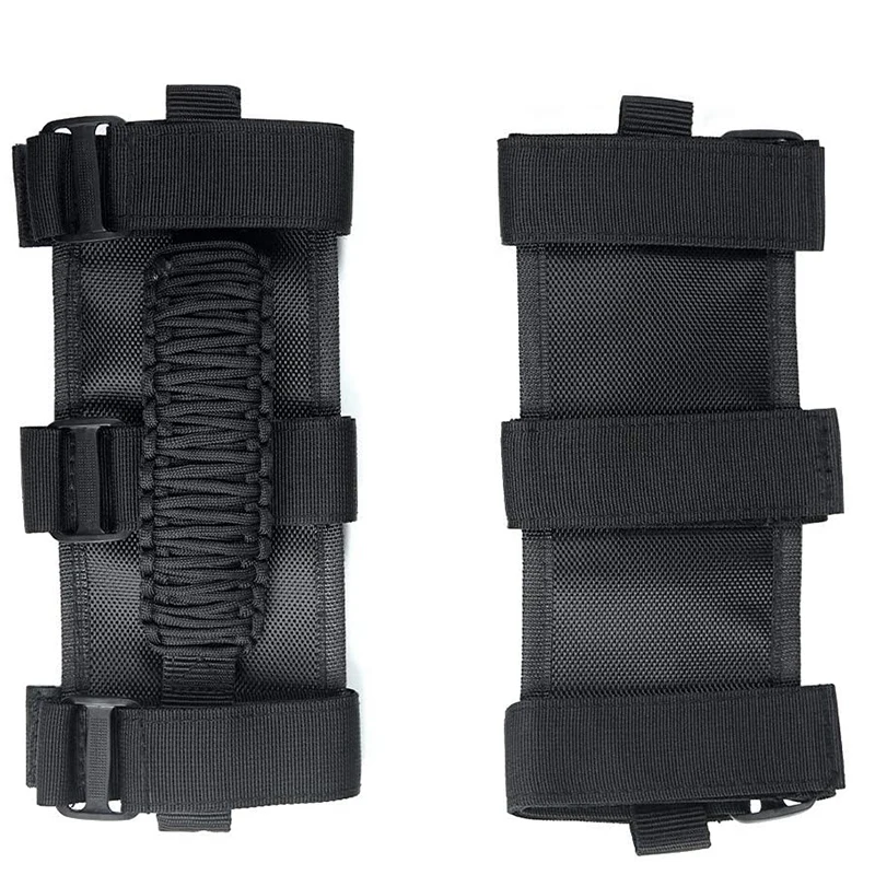 

New4Pcs Car Roll Bar Grab Handles Straps Handles Compatible for Jeep Wrangler Grip Handles