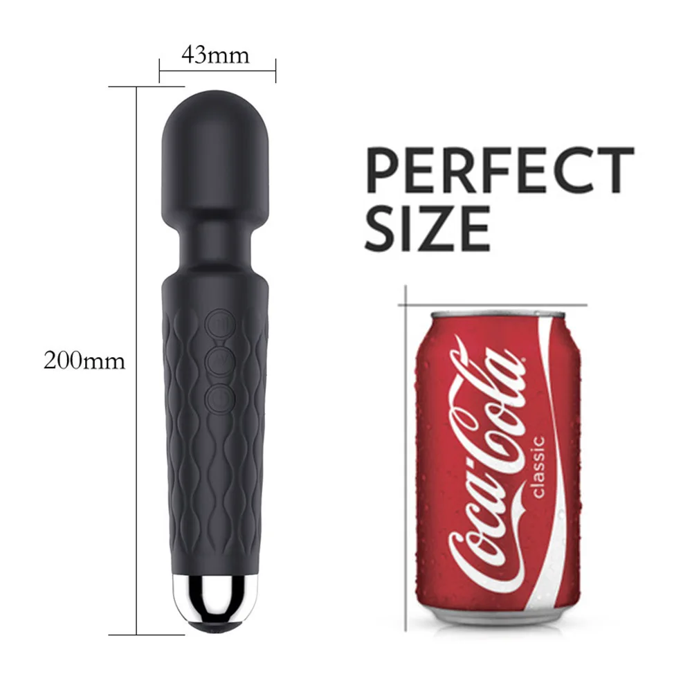 Волшебная палочка Мощность вибратор фаллоимитатор AV G spot Стимулятор клитора Секс