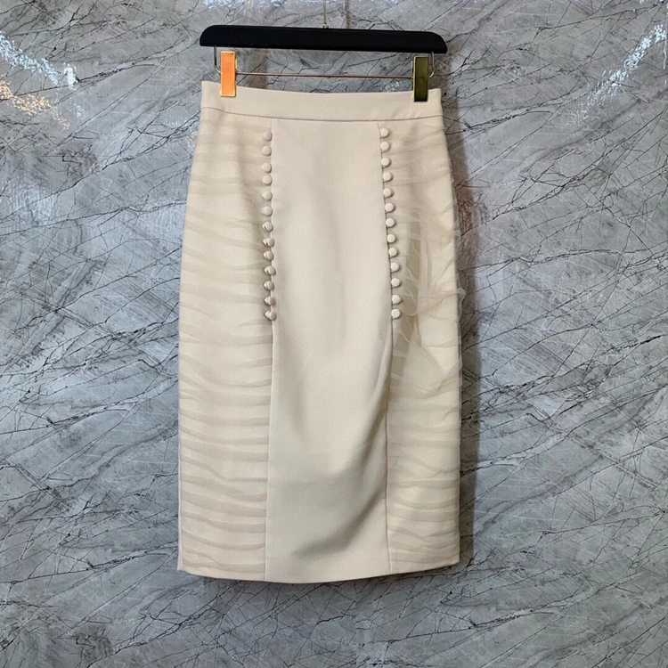 

2021 new women fashion solid color decoration symmetrical stitching decoration all-match bag hip skirt 529