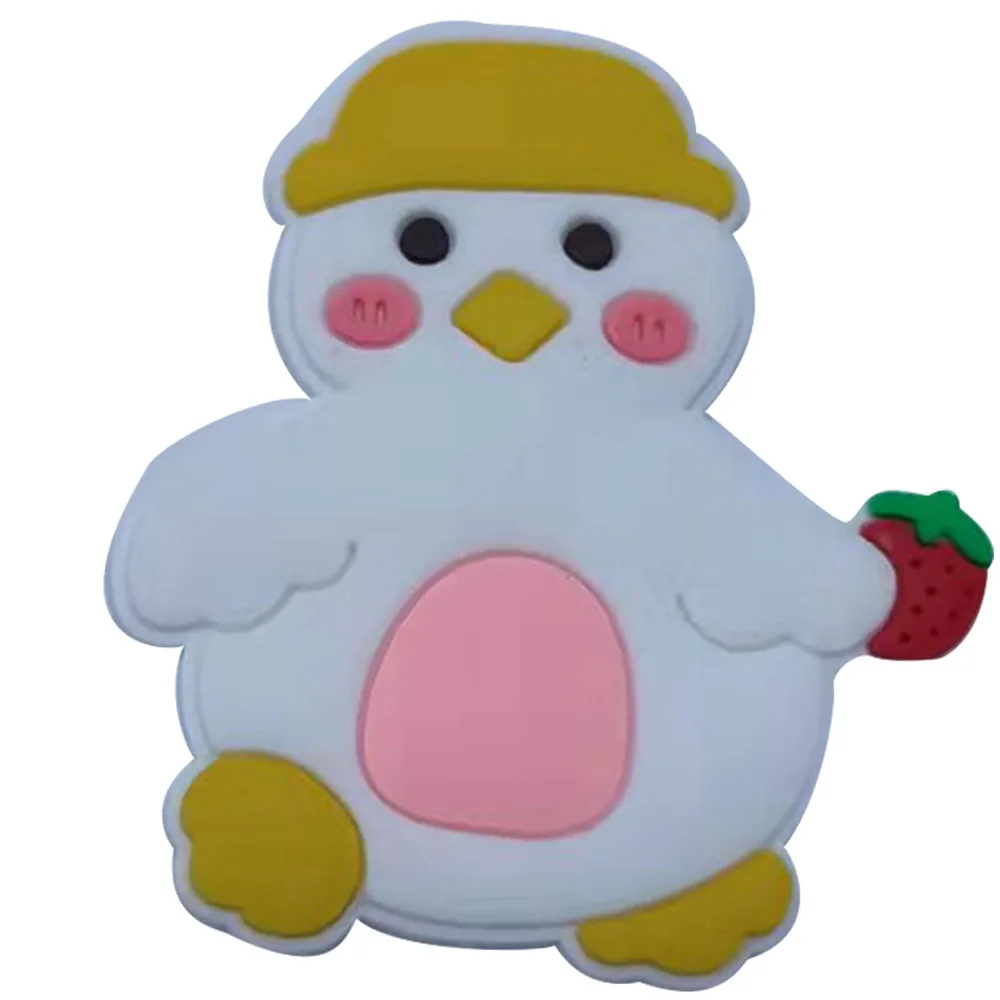 Мультяшные магниты на холодильник из ПВХ Радужный кролик пингвин утка собака