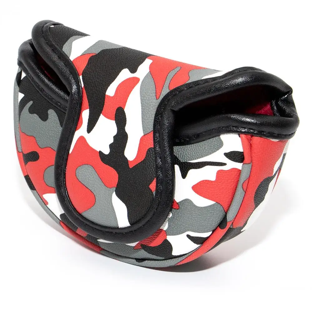 Крутой чехол для клюшки гольфа головы Магнитный из искусственной кожи с вышивкой