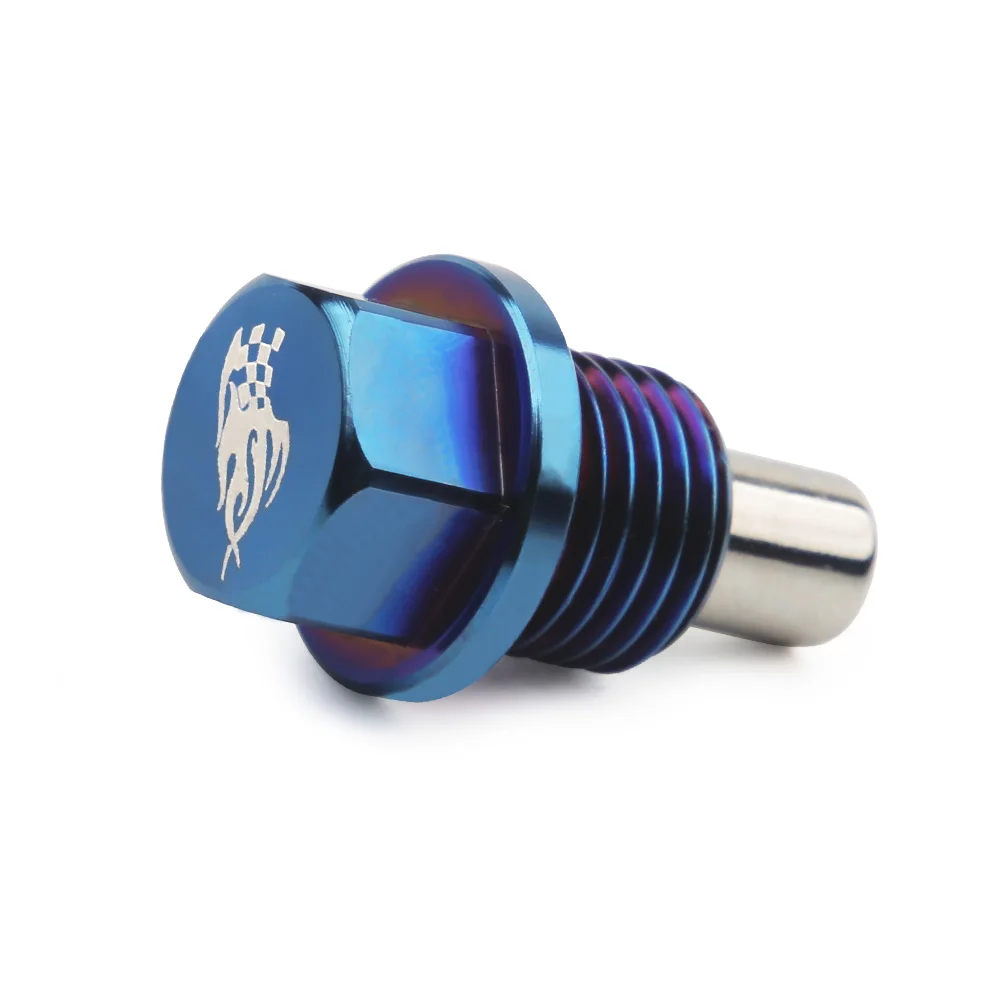 Магнитная заглушка для спуска масла из титанового сплава гайка M12 * 1 25 5 75 M14 болт |