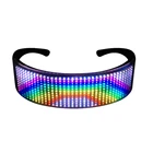 Usb зарядка светящиеся светодиодные очки Bluetooth электрические очки