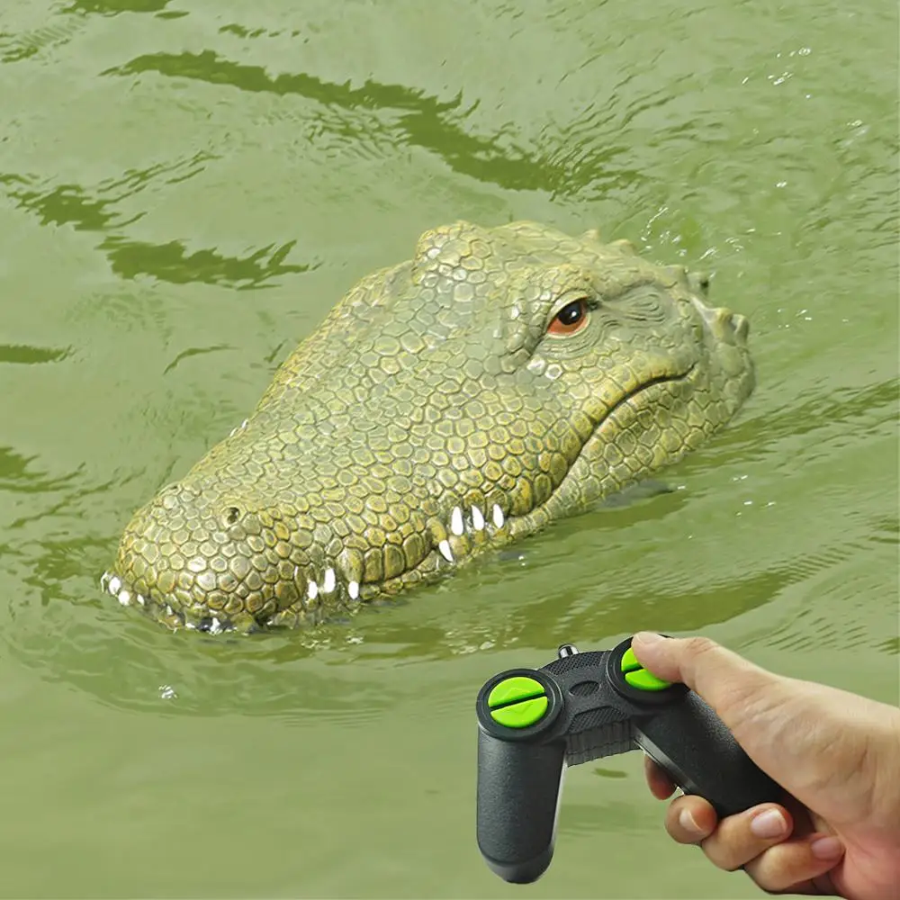 2.4G Remote Control Flytec V002 Simulation Crocodile Head Bait Pond Floating Doll Garden Spoof Toy Gift | Игрушки и хобби