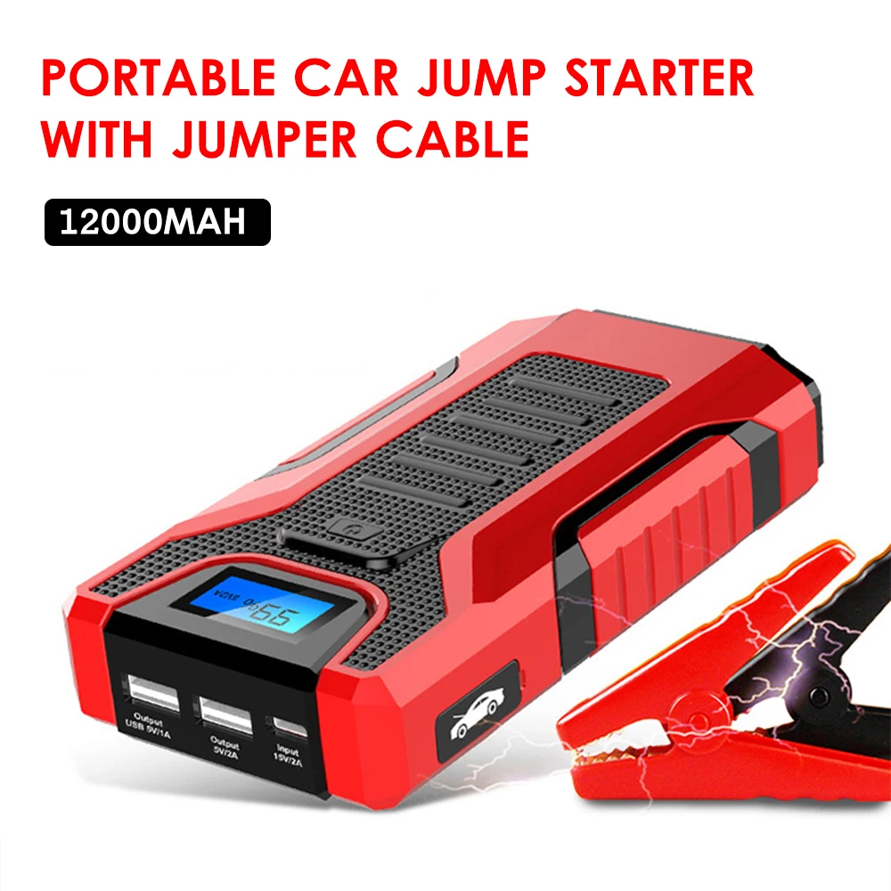 Автомобиль скачок стартер 12V 12000 мА/ч Ёмкость Авто Батарея усилитель Портативный