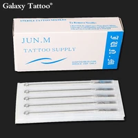 50pcs disposable steriled tattoo needle round shader liner magnum stainless steel permanent makeup for tattoo motor machine