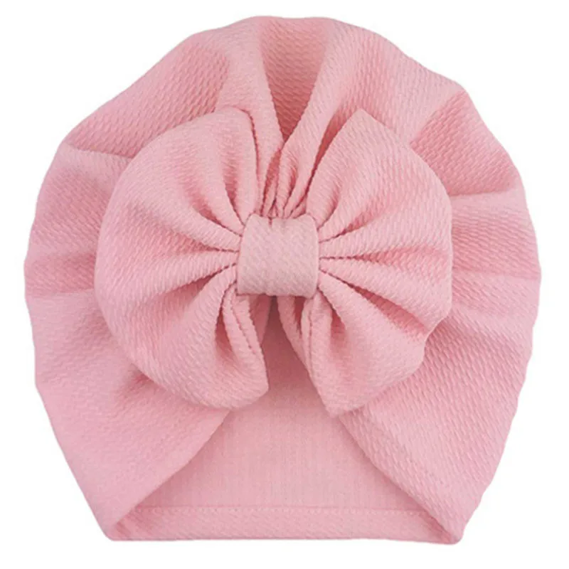 Теплые детские шапки для мальчиков и девочек милые шляпы с бантом младенцев