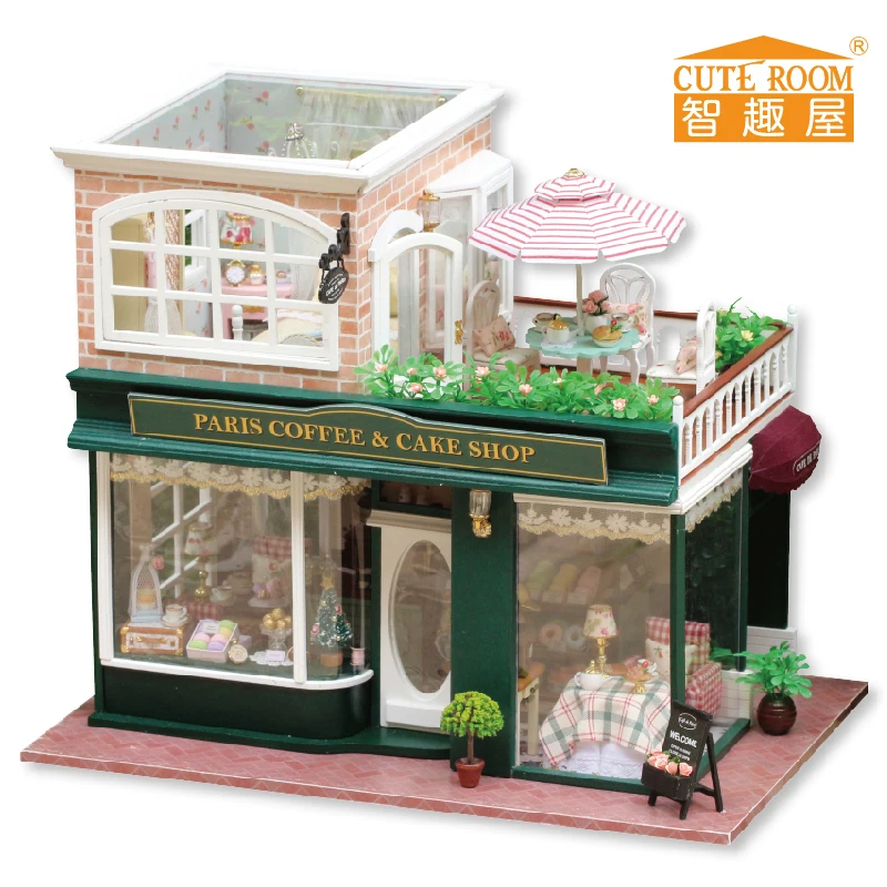 

Мебель DIY Кукольный дом деревянный миниатюрный кукольные дома мебель комплект DIY головоломки сборка ручной работы кукольный домик игрушки ...