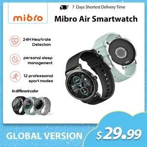 mibro air smart watch sport ip68 sleep monitor 5 0 fitness tracker waterproof bluetoothmen women smartwatch for ios android free global shipping
