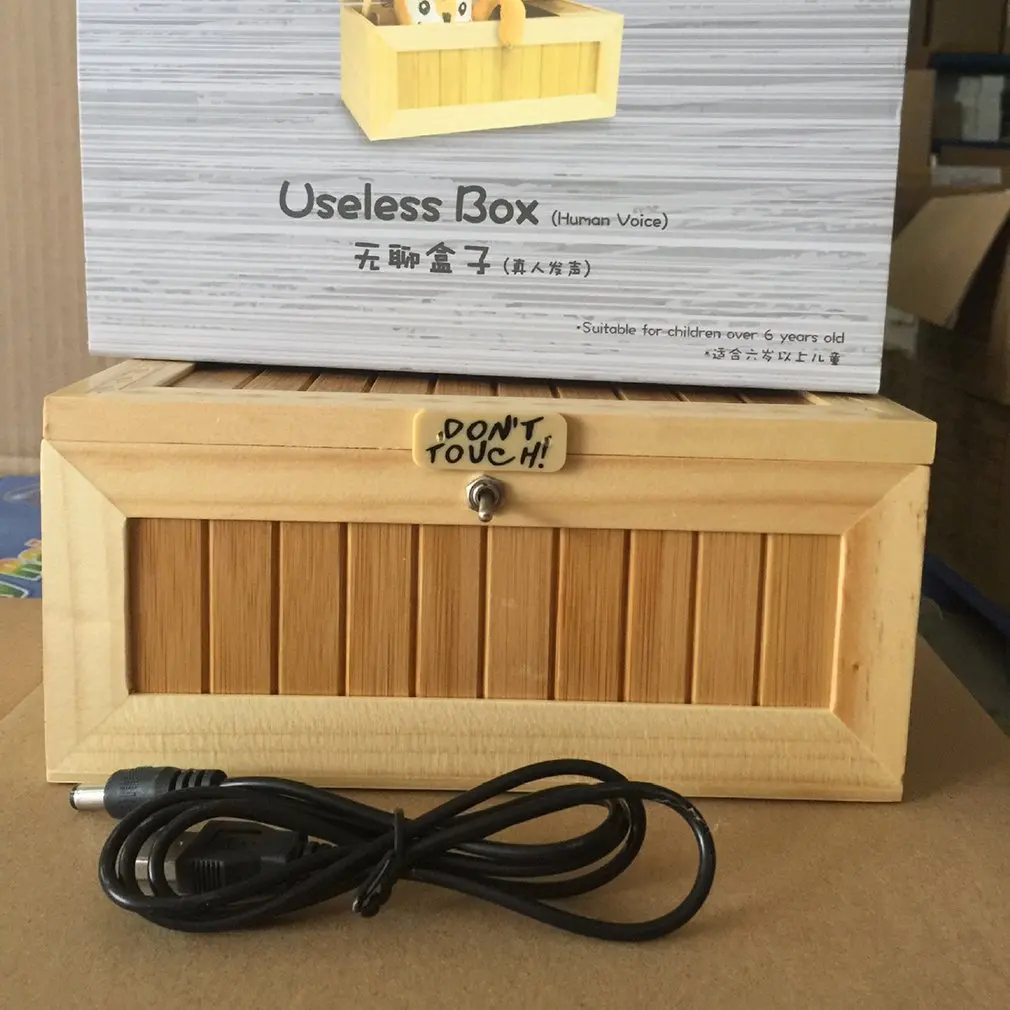 Маленькая креативная коробка с тигром изготовленная из цельного дерева большая